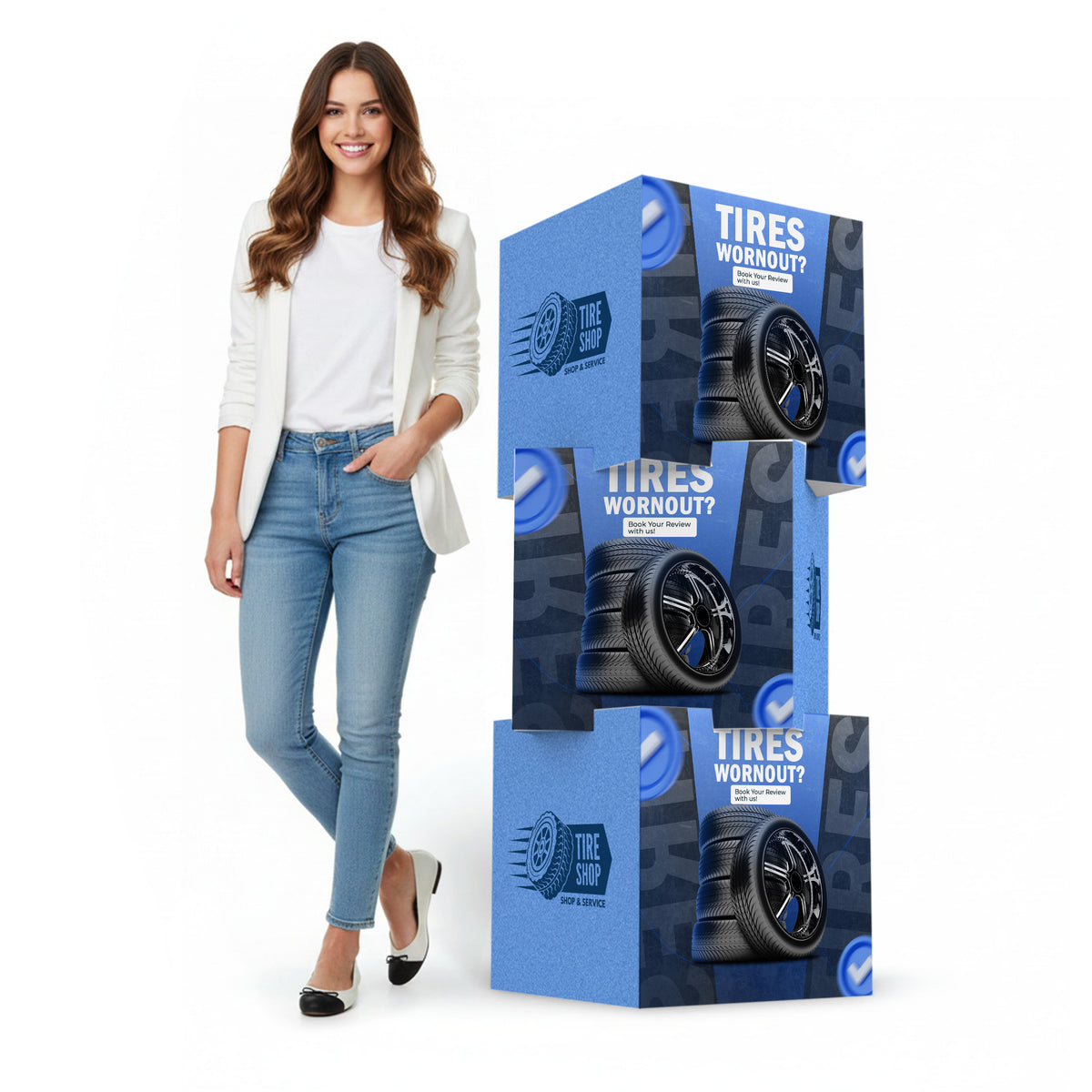 Custom Printed Stackable Display Cubes