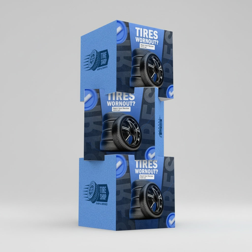 Custom Printed Stackable Display Cubes