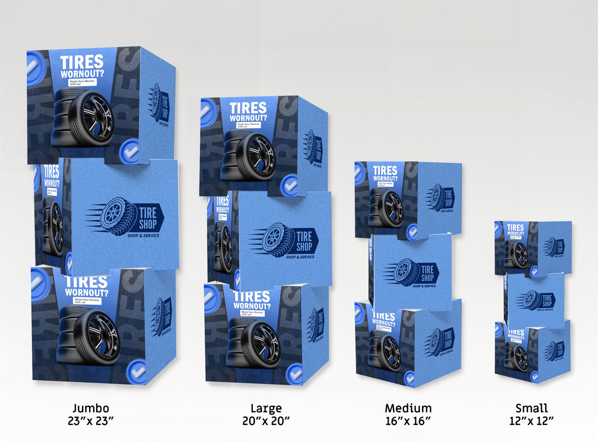Custom Printed Stackable Display Cubes
