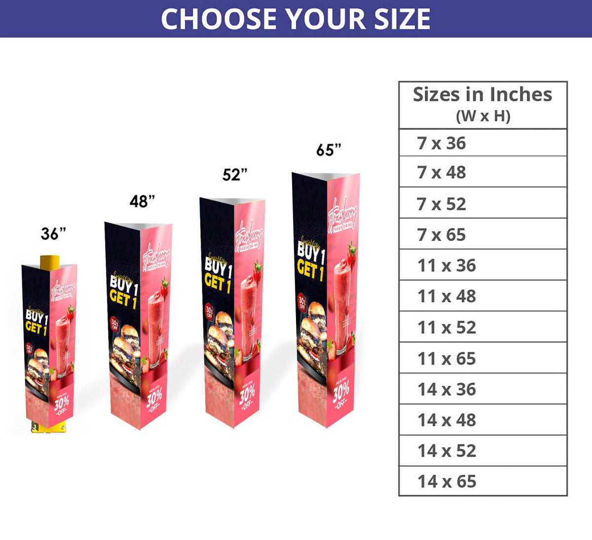 Custom Printed Bollard Covers