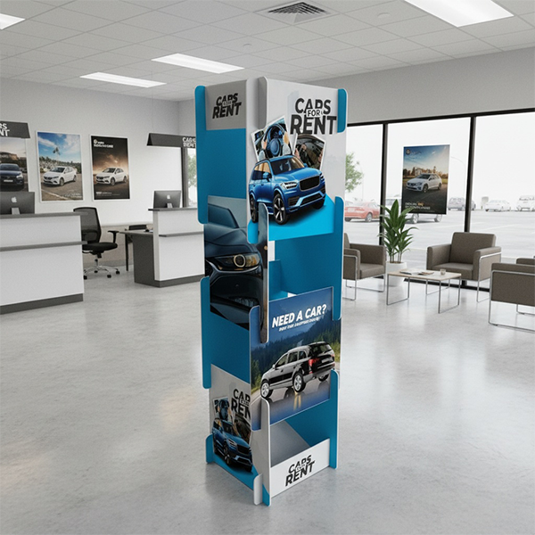 Custom Printed Interlocking Display Tower — 22″ × 78″