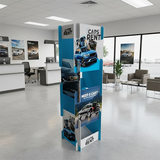 Custom Printed Interlocking Display Tower — 22″ × 78″