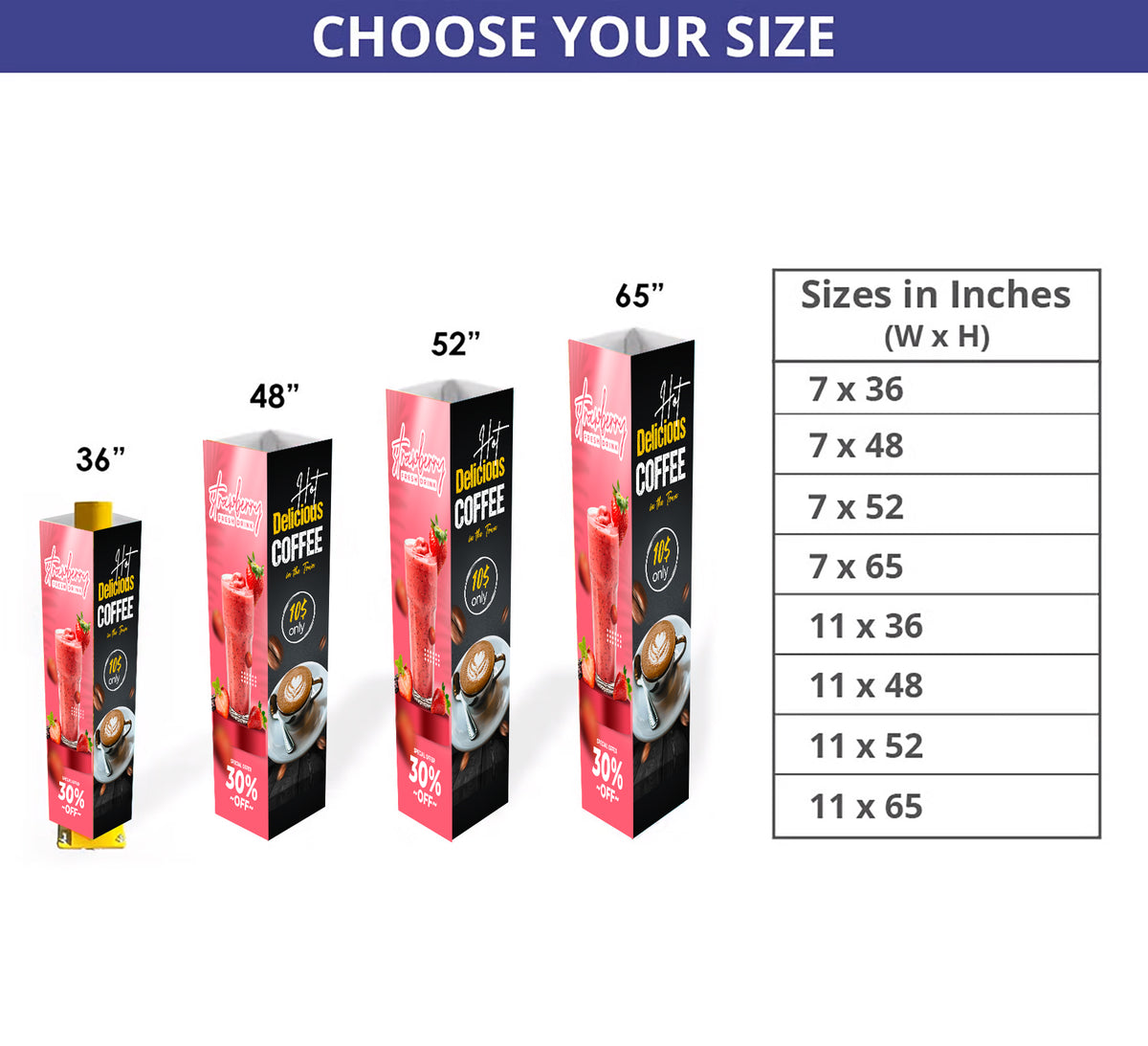 Custom Printed Bollard Covers