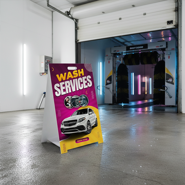 Custom Coroplast A-Frame Signs