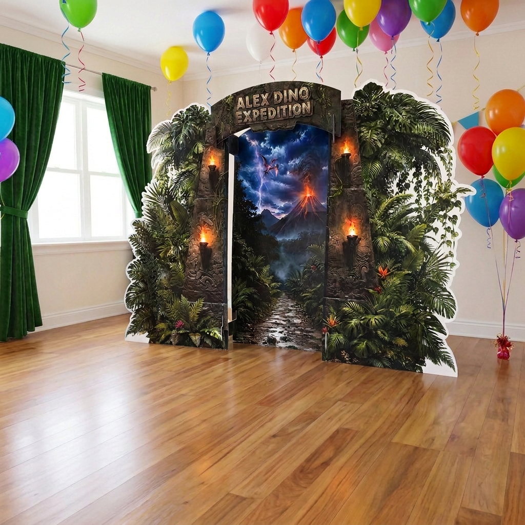 Dinosaur Party Backdrop Set