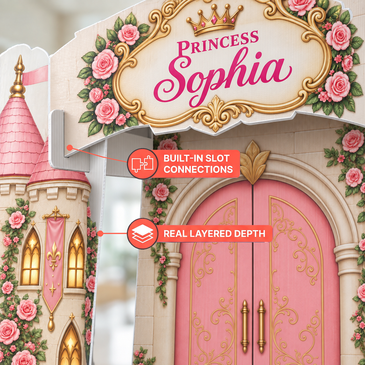 Princess Castle Party Backdrop Set
